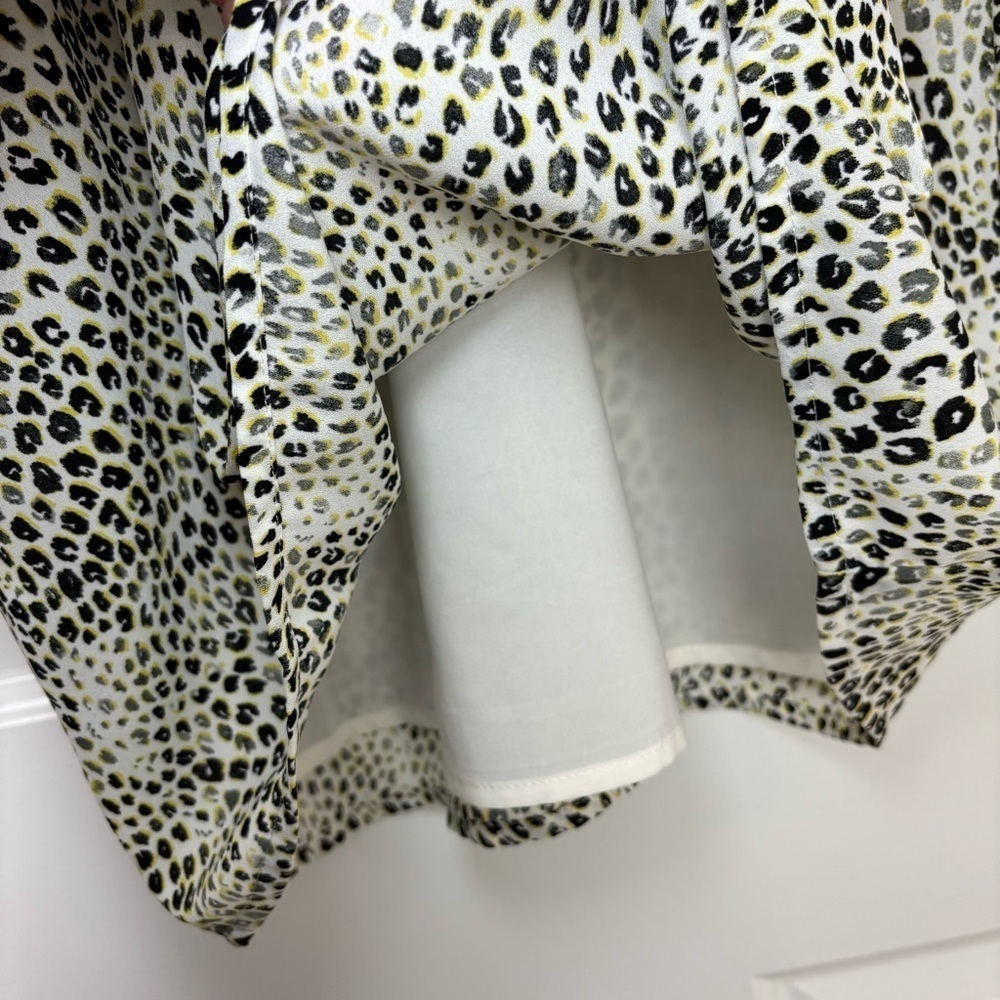 Banana Republic Animal Print Black, White and Green Tank Camisole Size Small - Picture 8 of 8